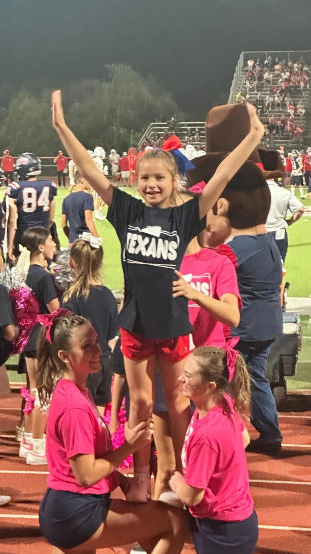 What a full October we have had! Sports have been in full effect and Maddy is loving getting into cheer. Thanks @wimberley_cheer for another awesome Cutie Camp and fun cheering at the football game! 
#madalyngracedownes #cheer #wimberleytx #wimberleycheer #smalltownusa #fridaynightlights #tx